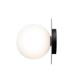 Nuura Liila 1 vegglampe/taklampe - large - svart / opal