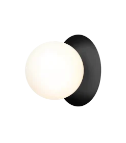 Nuura Liila 1 vegglampe/taklampe - large - svart / opal