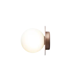 Nuura Liila 1 vegglampe/taklampe - medium - bronse/opal