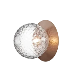 Nuura Liila 1 vegglampe/taklampe - large - bronse / optikk