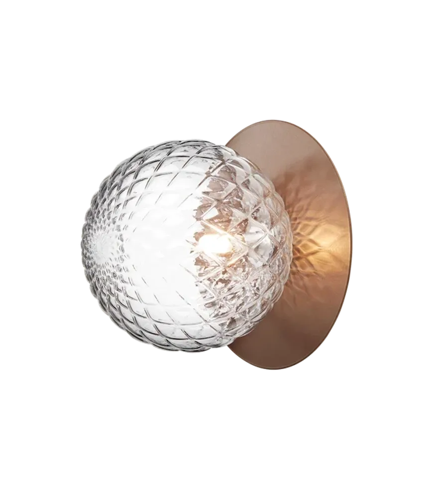 Nuura Liila 1 vegglampe/taklampe - large - bronse / optikk