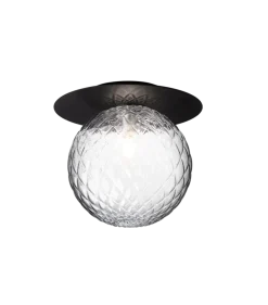 Nuura Liila 1 vegglampe/taklampe - large - svart / optikk