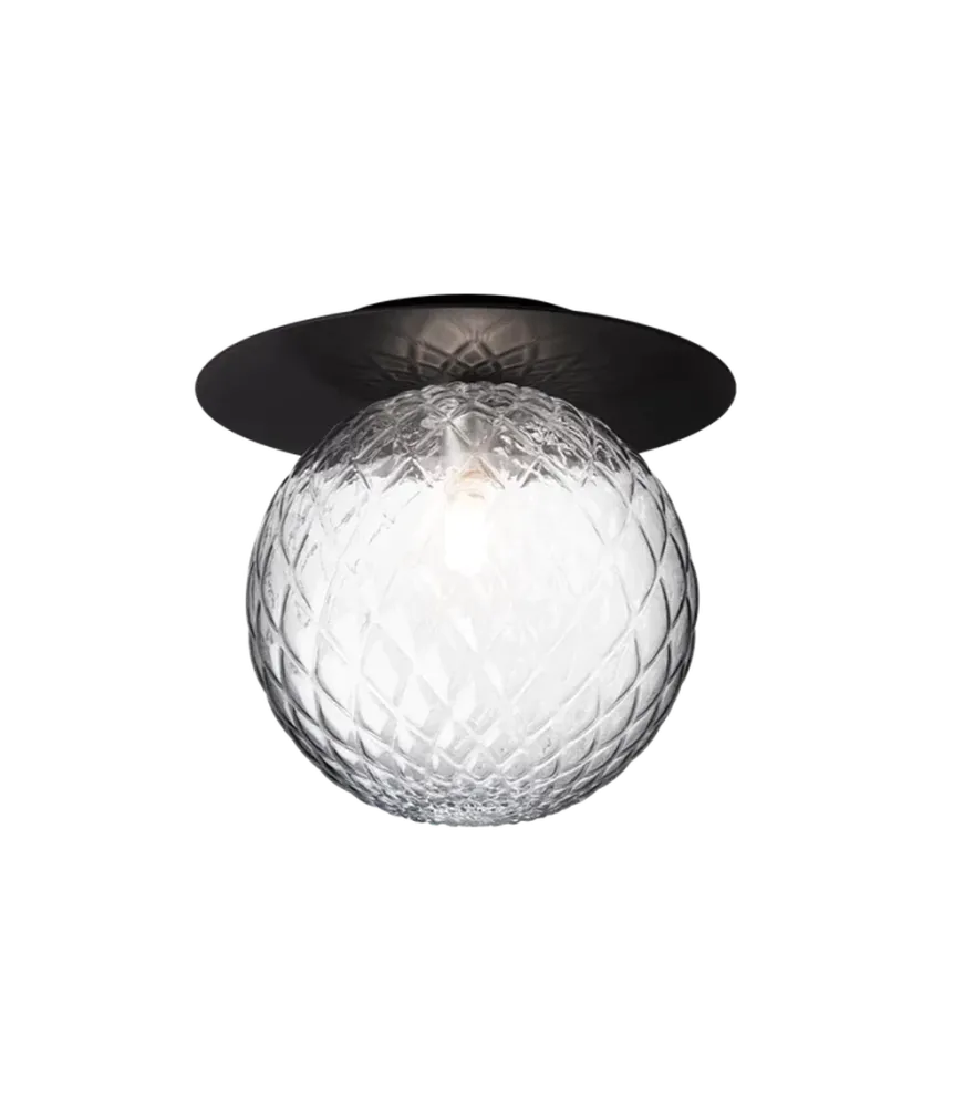 Nuura Liila 1 vegglampe/taklampe - large - svart / optikk