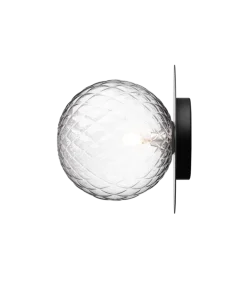 Nuura Liila 1 vegglampe/taklampe - large - svart / optikk