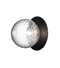 Nuura Liila 1 vegglampe/taklampe - large - svart / optikk