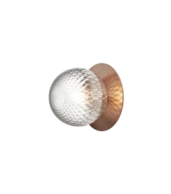 Nuura Liila 1 vegglampe/taklampe - medium - bronse/optic
