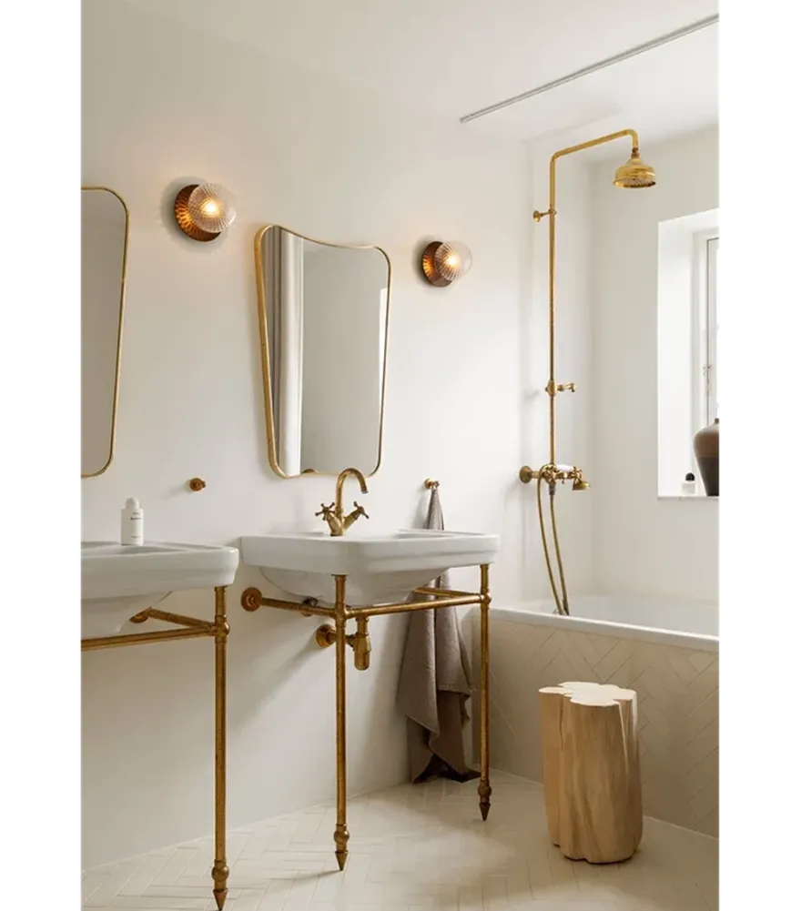 Nuura Liila 1 vegglampe/taklampe - medium - bronse/optic