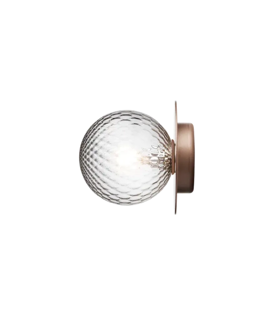 Nuura Liila 1 vegglampe/taklampe - medium - bronse/optic