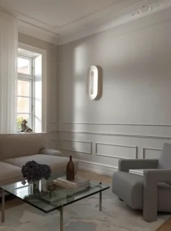 Nuura Sasi Large vegglampe - Sølv