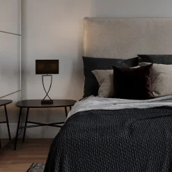 Omega bordlampe 52 cm - Svart krom