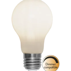 Opalhvit dimbar E27 LED 5W 60mm