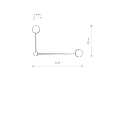 Orbit 2 vegglampe 20/40 - Hvit