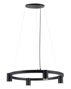 Oz K4 circular takpendel 60 cm - Svart/Gullfarget