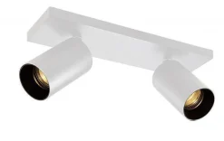 OZ K2 taklampe med 2 spotter - hvit/Svart