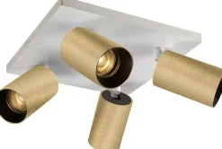 OZ K4 taklampe med 4 spotter - hvit/Svart