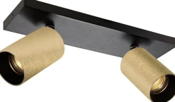 OZ K2 taklampe med 2 spotter - Svart