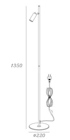 Oz mini K1 gulvlampe GU10 mini