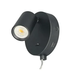 Oz mini K1 vegglampe med USB C GU10 mini