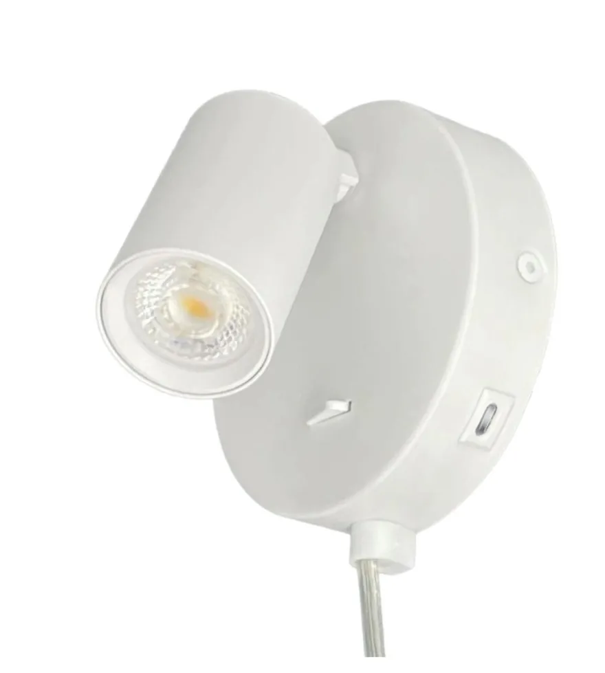 Oz mini K1 vegglampe med USB C GU10 mini