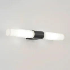 Padova vegglampe for baderom IP44 G9 - Svart/Opal
