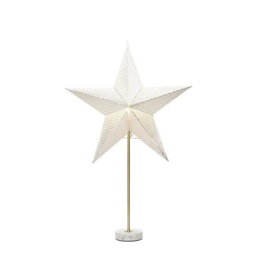 Papirstjerne med marmor
