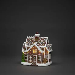 Pepperkakehus med lys