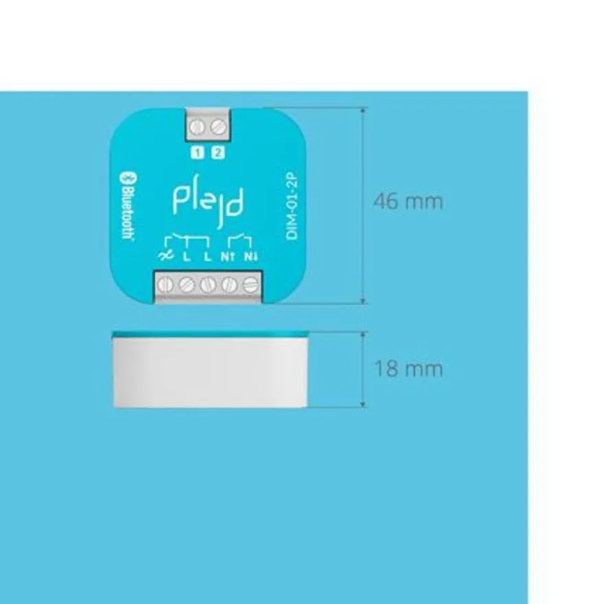 Plejd dimmer 1-2pol 300VA Bluetooth - DIM-01-2P