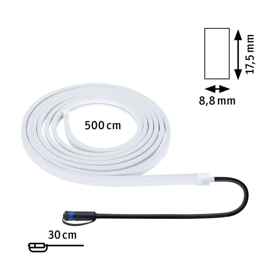 Plug & Shine LED Strips 5 meter 26W 3000 Kelvin IP68