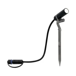 Plug & Shine Platini spot med spyd 2W 3000 Kelvin IP65 - 3 pakning med strømforsyning
