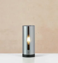 Post bordlampe 12 - Svart/Røykfarget
