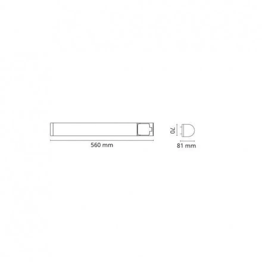 Prelude baderomslampe m/stikk 16W LED 2700K
