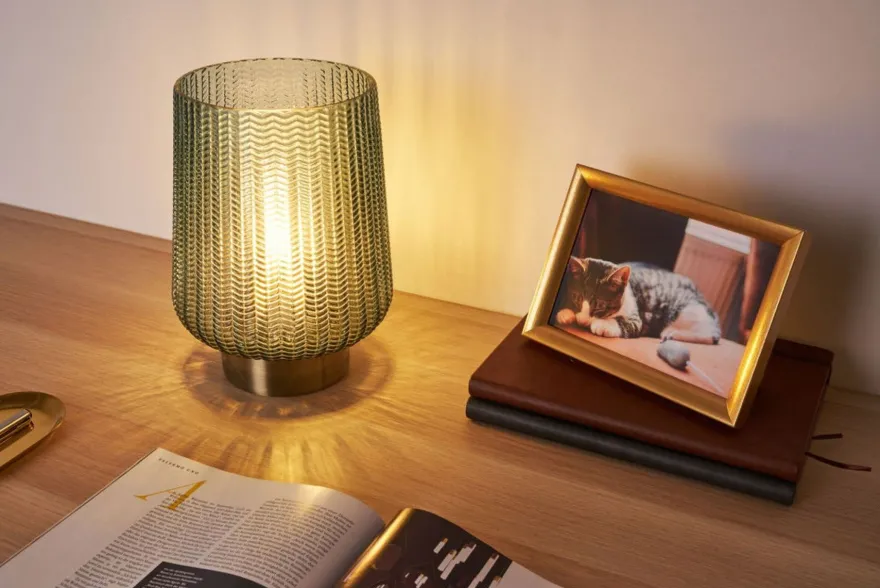 Pretty Glamour bordlampe - Batteridrevet