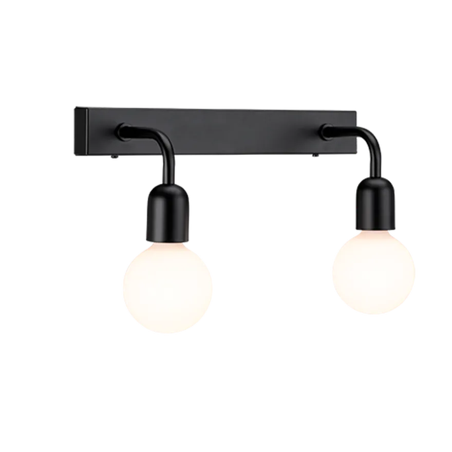 Regal dobbel vegglampe IP44 E27