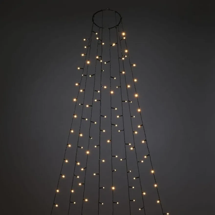 Ringslynge 2,4 meter Firefly 8 x 30 amber LED - Frostet
