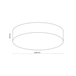Rondo taklampe 60 cm