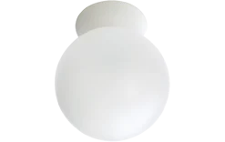 Rondo tak/vegglampe E27 IP44 - Hvit