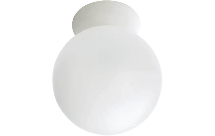 Rondo tak/vegglampe E27 IP44 - Hvit