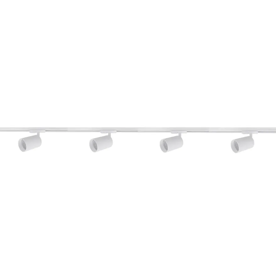 Secco spotskinne 4 spotter 2 meter - Pure white
