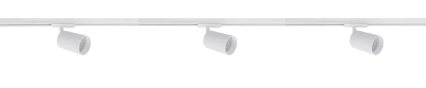 Secco spotskinne 3 spotter 1 meter - Pure white