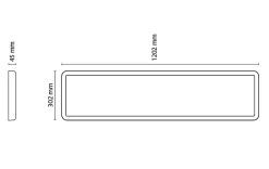 Sense Surface 1200 takarmatur 29W 3000K IP20 IK10 m/PIR Sensor - Hvit