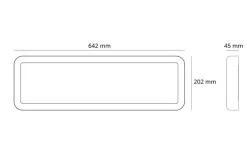 Sense Surface 640 taklampe 18W 2700K IP20 IK10 m/PIR Sensor - Hvit