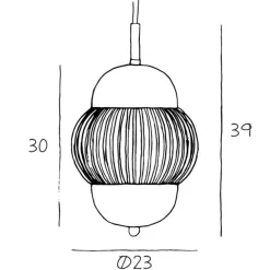 Shahin taklampe small