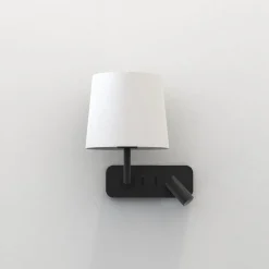 Side by Side vegglampe med skjerm