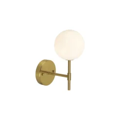 Sigma vegglampe IP23 - Gull/Opal