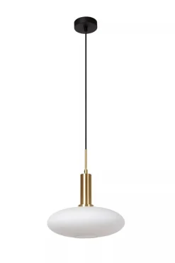 Singala takpendel 30 cm - Svart/Opal/Messingfarget
