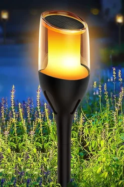 Solar Flame hagebelysning 1W 1600K IP65 - Solcelle