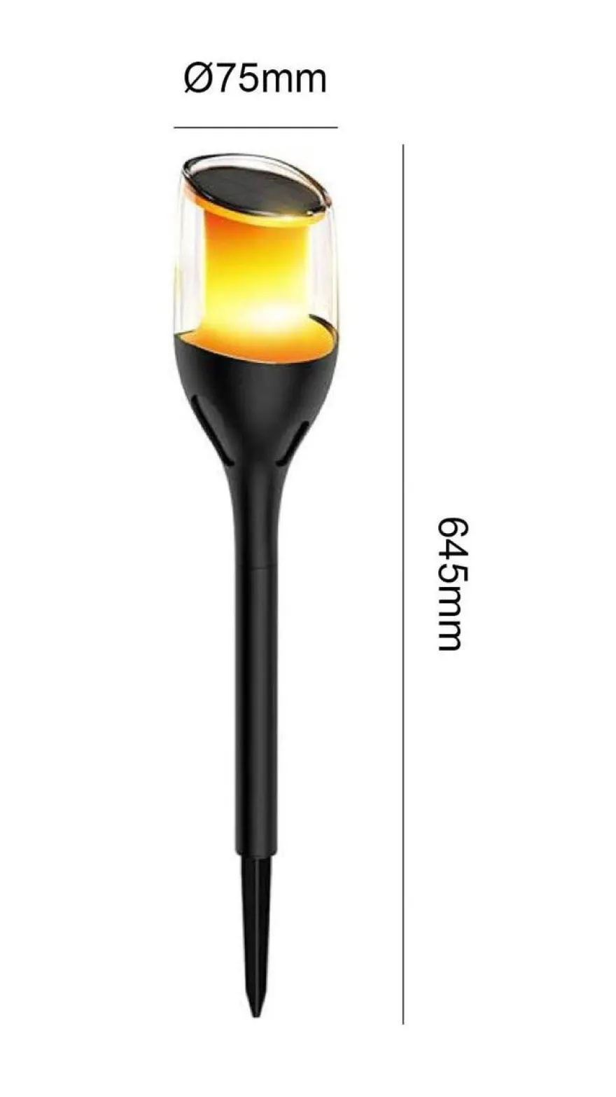 Solar Flame hagebelysning 1W 1600K IP65 - Solcelle