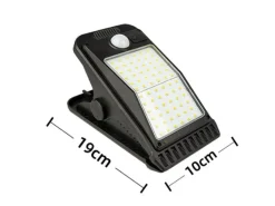 Solar Sensor clips vegglampe utendørs 4W 3000K IP65 - Solcelle