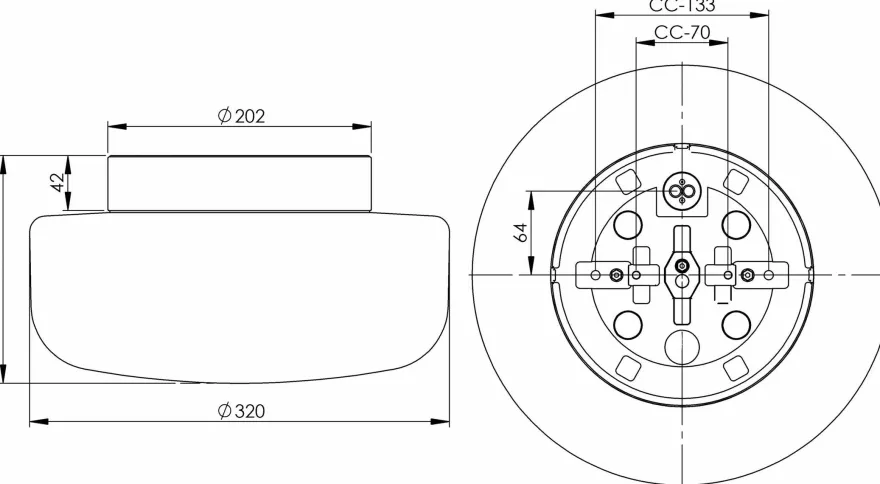 Solenne 320/173 tak/vegglampe IP44 E27