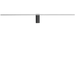 Spin vegglampe medium 99 cm 14W 3000K - Svart